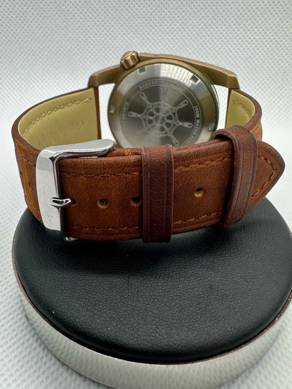 Boderry Voyager Men's 40mm Automatic Field Watch, Bronze Case, Sapphire Crystal